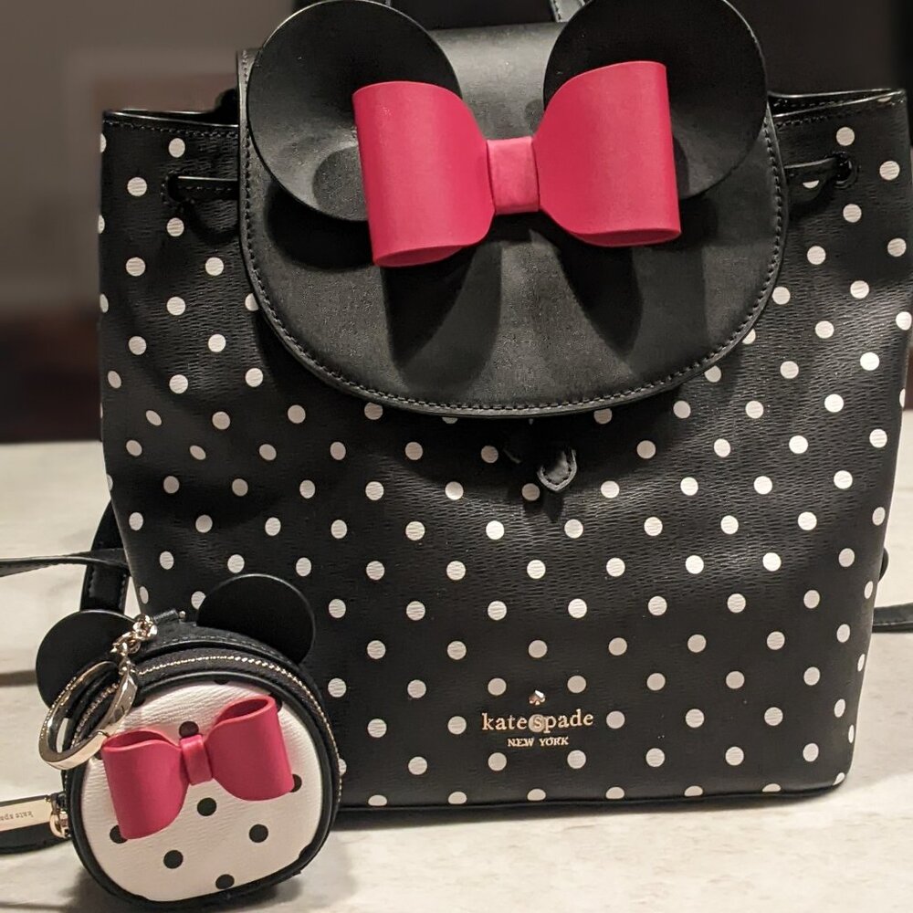 Kate Spade + Minnie mouse leather mini backpack